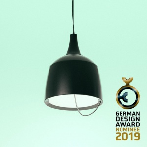 lámpara Aura con logo de German Design Award